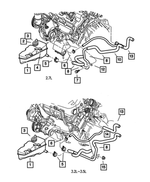 4596444AA - Cooling: Pressurized Coolant Cap, Export for Mopar Image