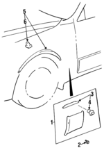 7560150030K0 - Body: Body Side Molding for Lexus: LS400 Image