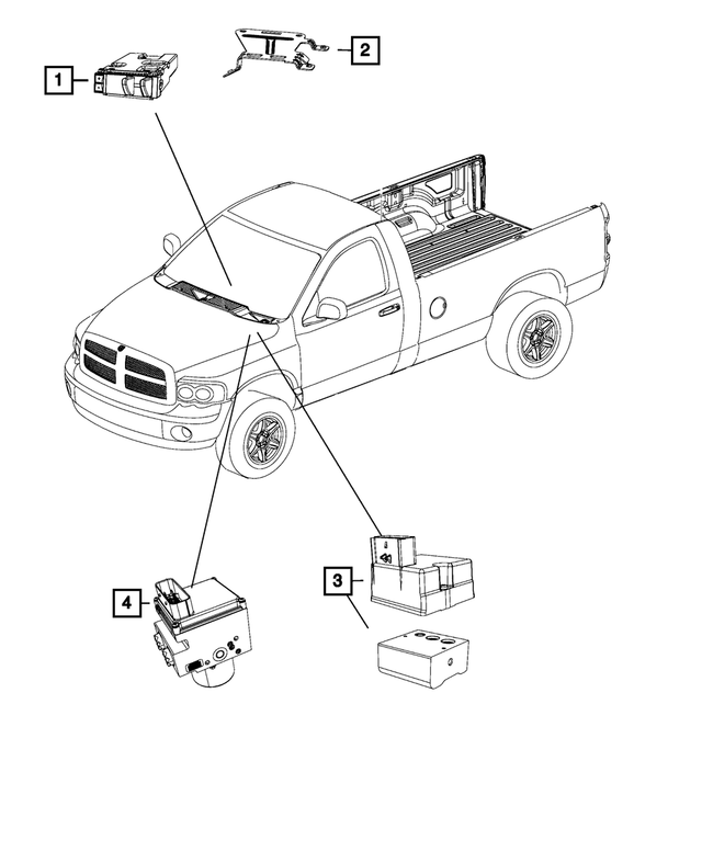 68160146AA - Electrical: Module Bracket for Mopar Image image