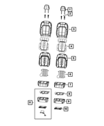 6PJ761A5AD - Interior Trim: Front Headrest for Mopar Image