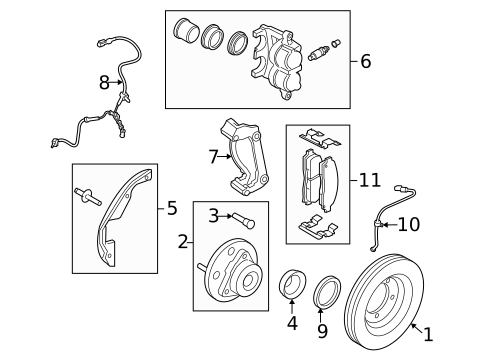 Brake Components for 2005 Mercury Mountaineer #1