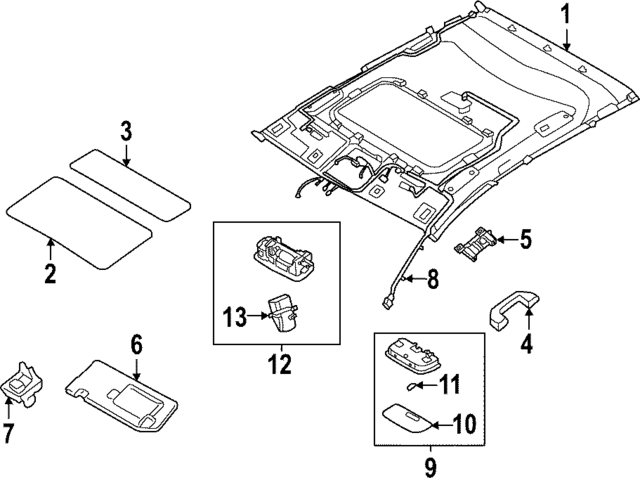 92851K4000 - : Dome Light Lens for Hyundai Image