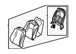 88300R0780KXA - Body: Seat Back Assembly for Kia Image