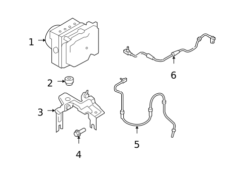ABS Components for 2010 Nissan Versa #0
