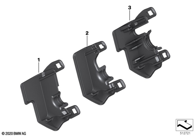 61317708221 - General Electrical System: Cover for Combination Switch, Left -  for BMW-Motorrad Image image
