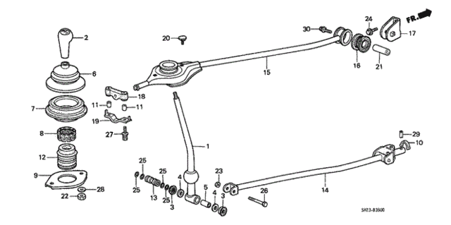 Shift Lever for 1991 Honda CRX #0
