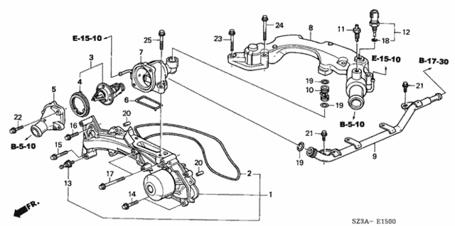 Water Pump - Sensor for 2004 Acura RL #0