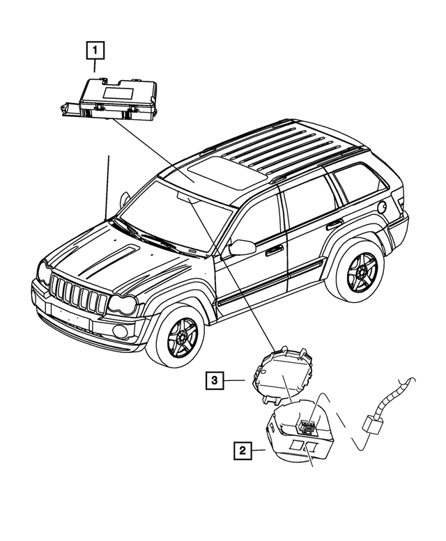 1EK24XXXAB - Electrical: Rain Sensor Cover for Mopar Image