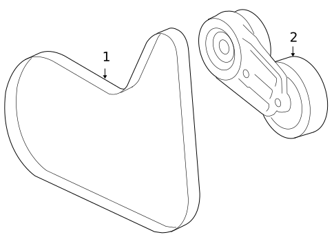 Belts & Pulleys for 2010 Pontiac G6 #0