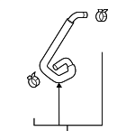 21204AB430 - : Heater Hose for Subaru: Crosstrek, Forester, Impreza, Legacy, Outback Image