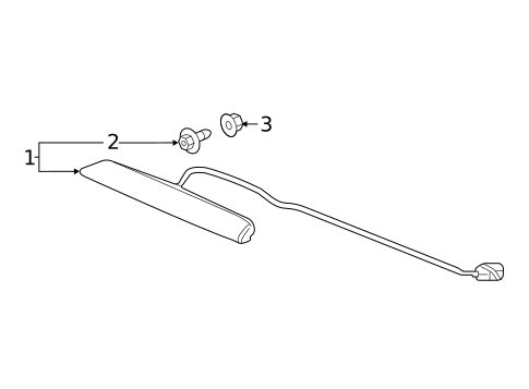 High Mounted Stop Lamp for 2021 Honda HR-V #0