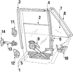 8342721100 - : Fixed Glass for Mitsubishi: Precis Image