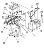 56020393AD - : Battery Positive Cable for Mopar Image