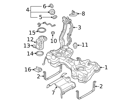 Fuel System Components for 2018 Volkswagen Golf R #0