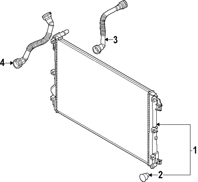 254L5KL000 - : Outlet Hose for Hyundai Image