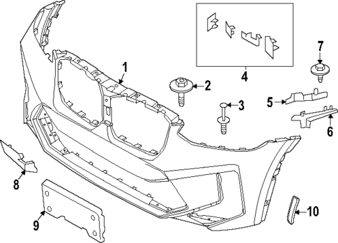Bumper & Components - Front for 2024 BMW X3 #1