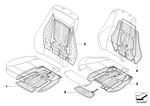 52102152418 - Seats: Heat Element, Seat, Base, Leather/Vinyl for BMW Image