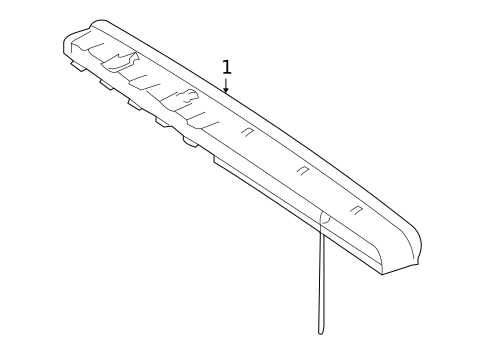 High Mounted Stop Lamp for 2010 Mercedes-Benz CL550 #0