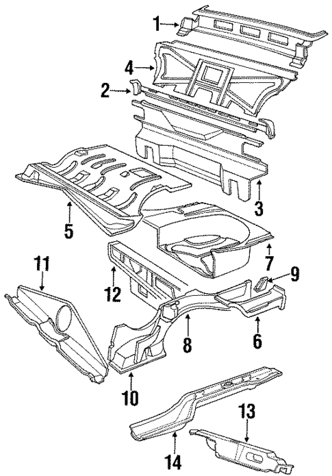 Rear Body for 1991 Volvo 780 #0