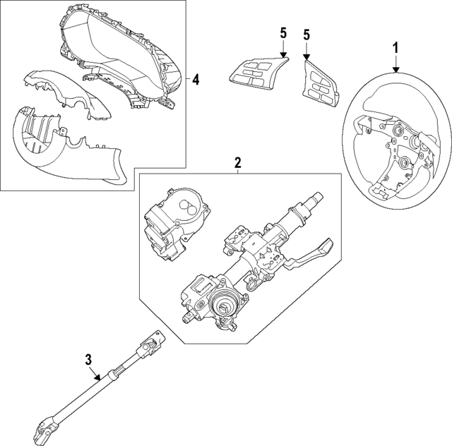 56111S8AD0WDN - : Steering Wheel for Hyundai Image