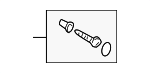 1K0898504 - Body: Seat Back Frame Hardware Kit for Volkswagen Image