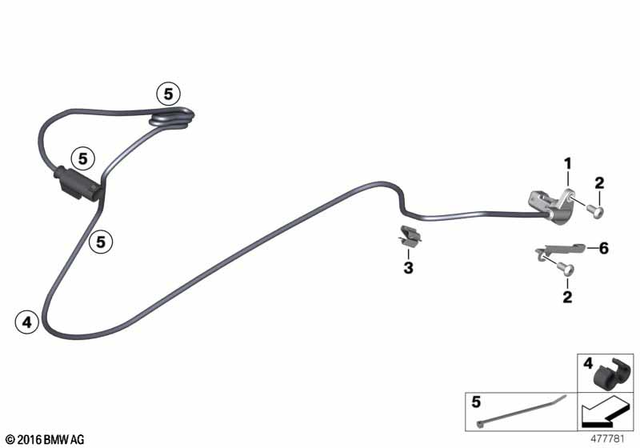 34527677824 - Brakes: Wheelspeed Sensor -  for BMW-Motorrad Image