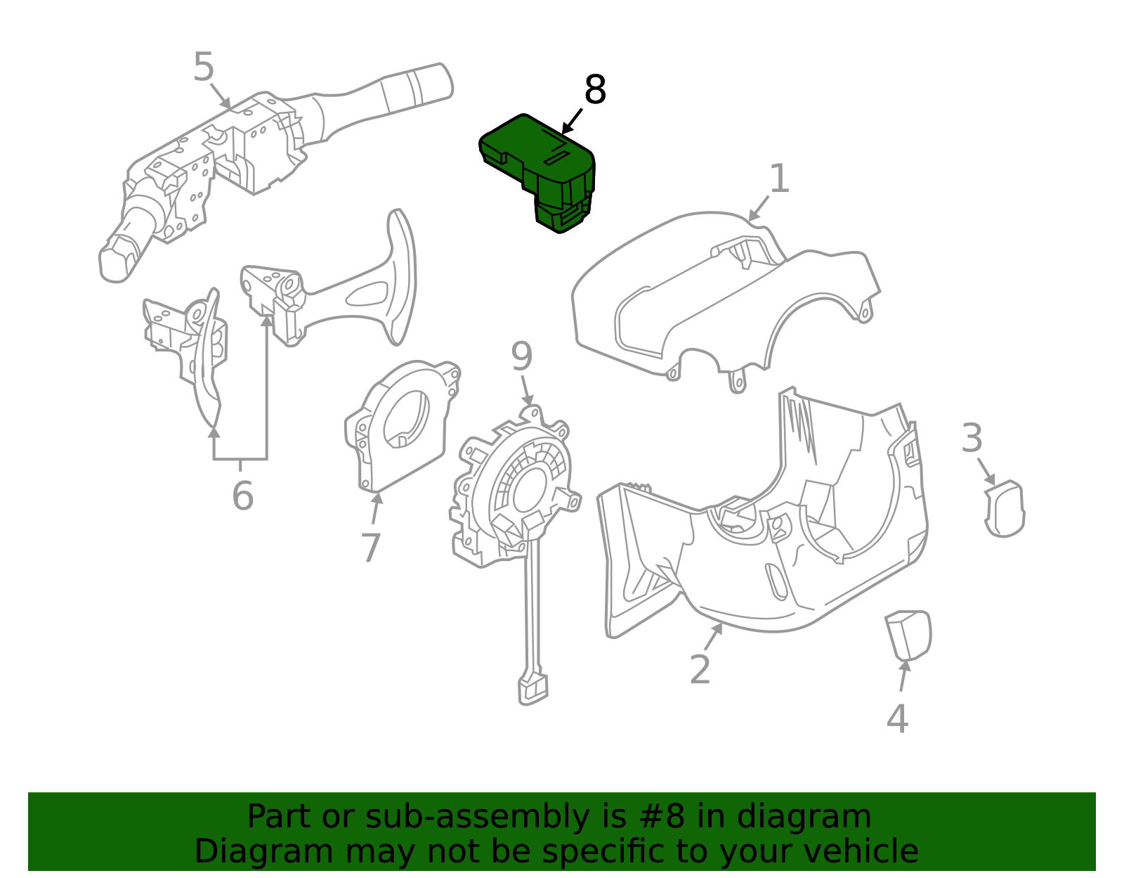 48700-9N00B - Steering Column Lock 2009-2012 Nissan | Official