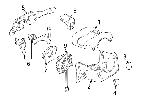 Shroud, Switches & Levers for 2012 Nissan 370Z #0