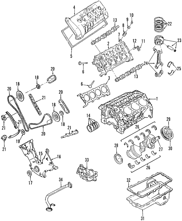 YR3Z6049AB - : Cylinder Head for Ford: Mustang | Lincoln: Continental Image