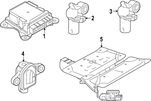 Air Bag Components for 2025 Volvo EC40 #1