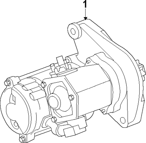 Starter for 2011 Land Rover LR4 #1