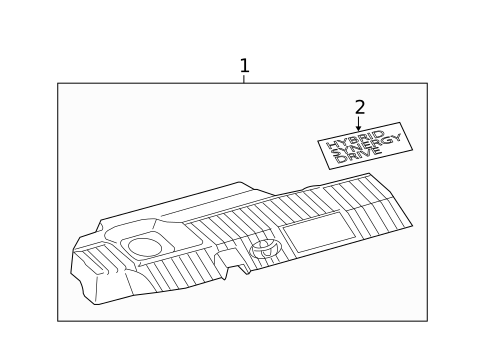 Engine Appearance Cover for 2012 Toyota Prius Plug-In #0