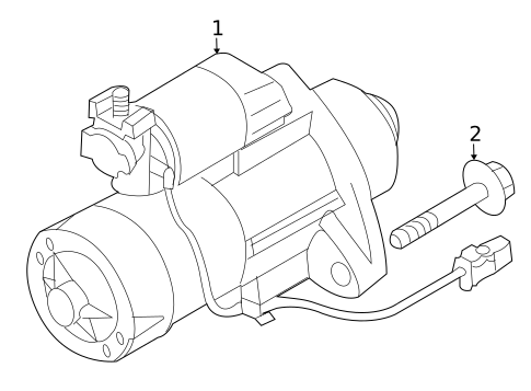 Starter for 2009 INFINITI EX35 #1