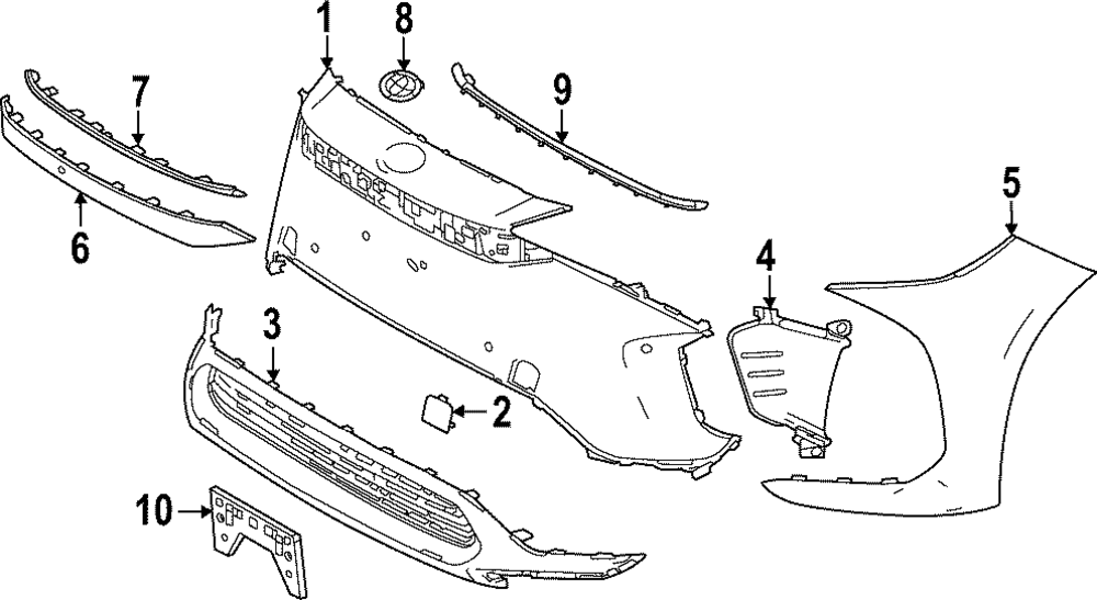 2023-2025 Toyota bZ4X Side Cover 52112-42130 | Toyota Parts