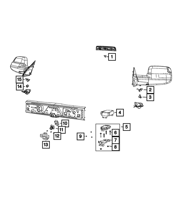 4672644AJ - Electrical: Forward Facing Camera for Mopar Image