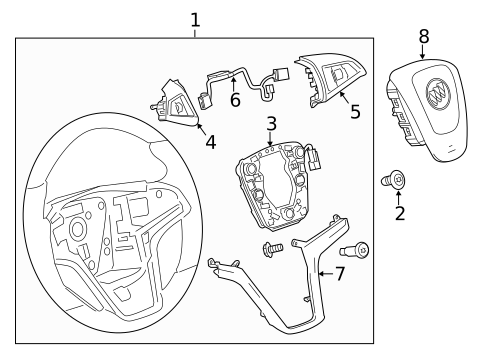 Steering Wheel & Trim for 2017 Buick Cascada #0