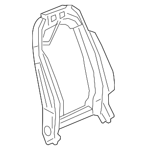 84272355 - : Part# 84272355 Front Passenger Side Seat Back Frame for Cadillac: CTS Image