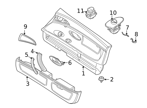 Interior Trim - Door for 2001 BMW Z8 #0