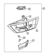 1CT58DW1AB - : Overhead Console for Jeep: Liberty Image