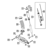 Rear Coil Spring, Left Rear