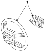 E6AZ3600F - Steering: Steering Wheel for Ford: Country Squire, LTD, LTD Crown Victoria | Lincoln: Continental, Town Car | Mercury: Colony Park, Grand Marquis, Marquis Image