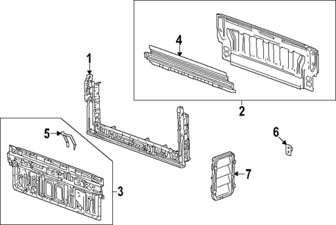 Rear Body for 2025 GMC Hummer EV Pickup #0