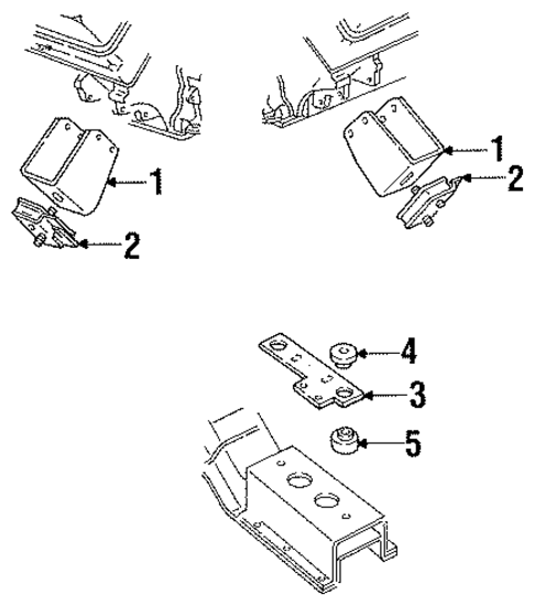 Engine & Trans Mounting for 1991 Dodge W250 #1