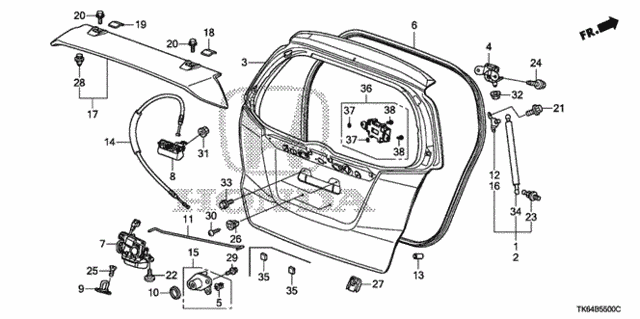 Tailgate for 2012 Honda Fit #0