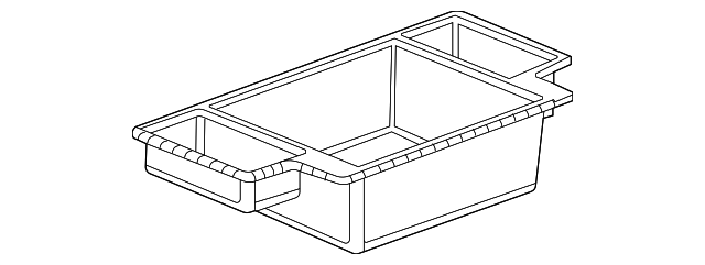 2021-2026 GM Black Front Floor Console Stowage Tray 84887772 GM ...