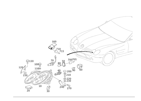 Front Illumination for 2005 Mercedes-Benz SLR McLaren #0