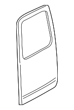 Rear Driver Side Door with Hinges