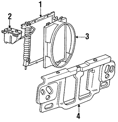 Radiator & Components for 1991 Mazda Navajo #1