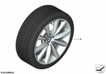 36112409002 - : Rdc Wheel Tire Set Winter 369012 for BMW: 640iX, 740eX, 740i, 740iX, 745eX, 750i, 750iX Image