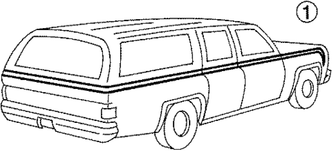 Stripe Tape for 1988 GMC V1500 Suburban #0